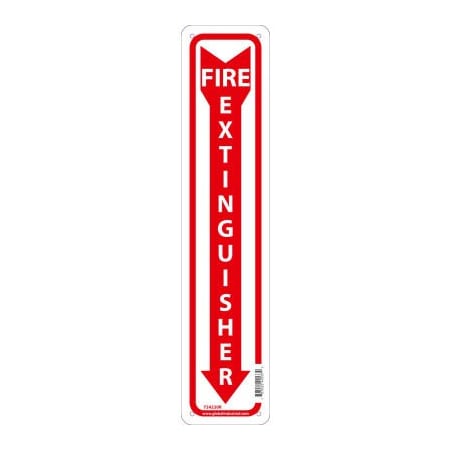 National Marker Co Global Industrial Fire Extinguisher Sign 18x4 Rigid Plastic GLOM23R